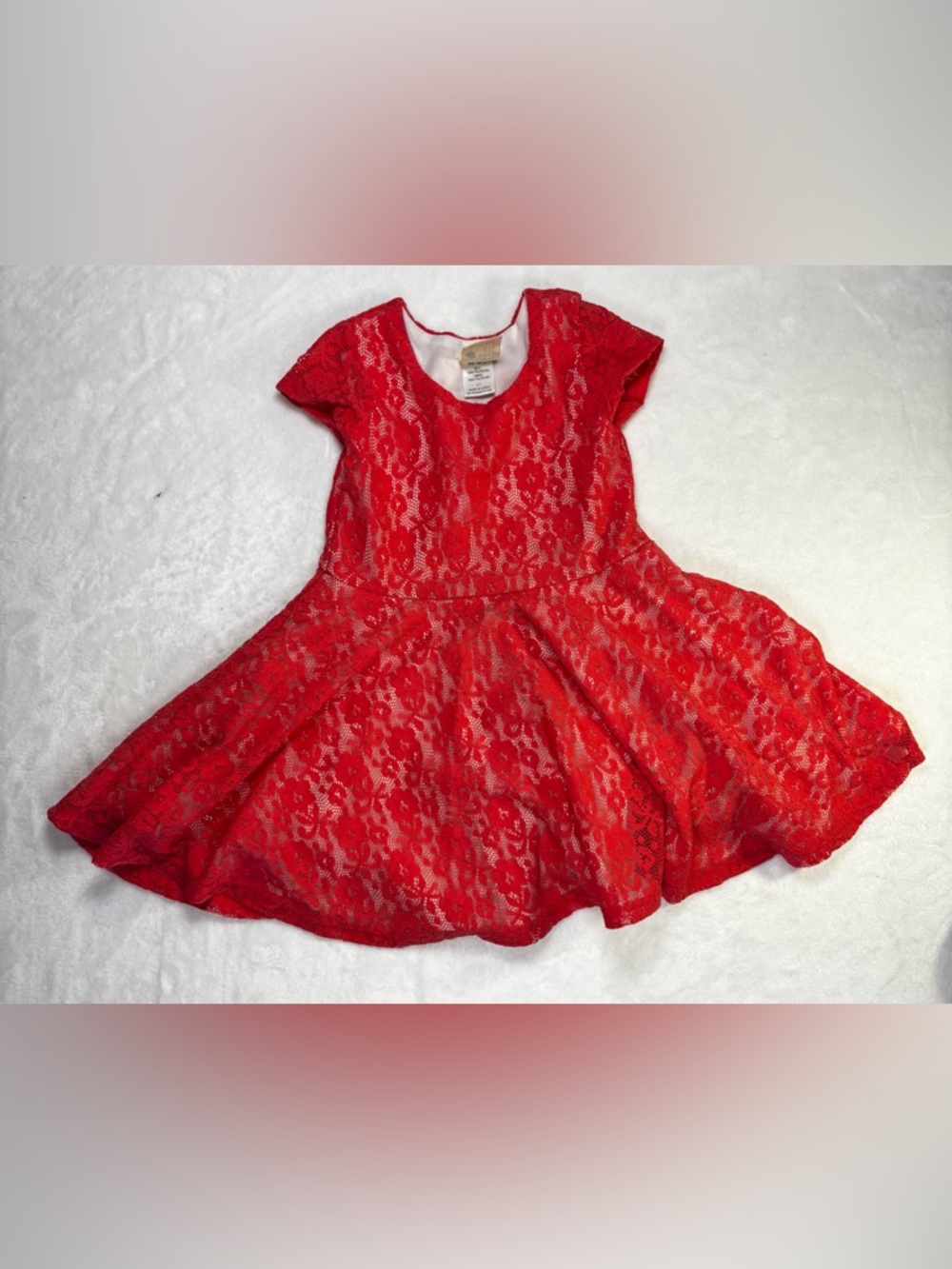 Lily Bleu 3T girls PINK lace dress with soft lining and sweet, gentle charm.